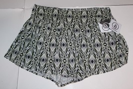 Volcom Fire Bloom Black/White Stretch Shorts Size Large Brand New - £19.01 GBP