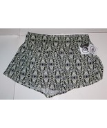 Volcom Fire Bloom Black/White Stretch Shorts Size Large Brand New - £19.01 GBP