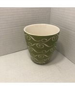 STARBUCKS Stemless green swirl Mug Cup New Bone China 8 oz - $225.80 MXN