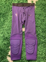 Nike Pro Hyperstrong NBA Padded 3/4 Tights Purple AA0755-566 Men’s Size L - £47.14 GBP