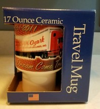 Ozark Lines Inc.Ceramic Travel Coffee Mug 17oz in Box 1961-2011 Dream Ca... - $9.99