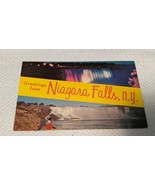 POSTCARD LARGE LETTER GREETINGS FROM NIAGARA FALLS, n. y. - $4.41