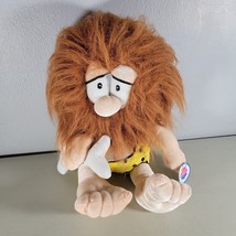 Caveman Plush Stuffed Animal Hairy Cave Man Doll 2004 Vintage Nanco with Tag - £9.97 GBP