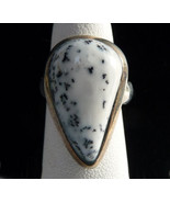 Sterling Silver Ring with Dendritic Opal Gemstone by Cynthia Grant (#11246) - $855.30 MXN