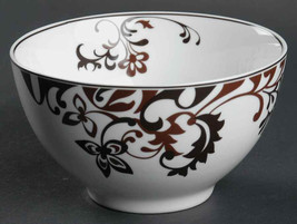 Mikasa Porcelain Collectible Soup/Cereal Bowl Chocolate Swirl Design by MIKASA C - $27.99