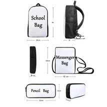 Children School Bag 3pcs for   Printing Kid&#39;s Schoolbag  Bag Girls  Book Bags Mo - £96.44 GBP