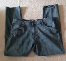 Wrangler authentic men carpenter blue jeans size 38x30 - $21.49
