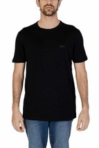 Boss Men T-Shirt Black Short Sleeve Designer Logo Tee 2025 Collection - $86.74 CAD