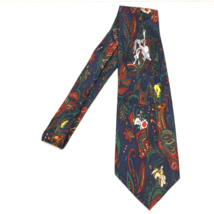 Vtg Looney Tunes Paisley Neck Tie Polyester Wile E Coyote Bugs Bunny Twe... - £12.34 GBP