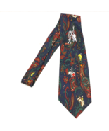Vtg Looney Tunes Paisley Neck Tie Polyester Wile E Coyote Bugs Bunny Twe... - £12.54 GBP