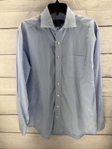 Vineyard Vines Classic Cooper Dress Shirt size Medium Blue White Stripes - £15.66 GBP