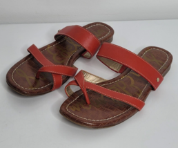 Sam Edelman Sandals Womens Size 8 Bernice Leather Slide Thong Shoes - £18.87 GBP