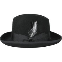 Men Bruno Capelo Dress Hat Australian Wool Homburg Godfather GF100 Black image 4