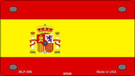 Spain Flag Novelty Mini Metal License Plate Tag - £11.94 GBP