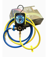 HVAC Single Gauge Valve Manifold Low Charging Gauge With Hoses - $55.12 CAD