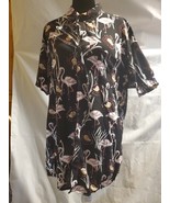 Molokai Surf Co Hawaiian Shirt Mens XXL Black Flamingos Beach Cotton But... - $297.98 MXN