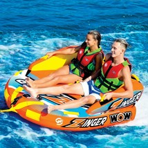2-Person Towable Tube Boat Water Lake Tow Raft Double Boating River Wate... - $295.55