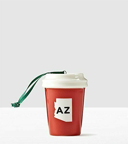 Primary image for Starbucks Arizona USA State Coffee Red Mug 2016 Christmas Ceramic Ornament Cup