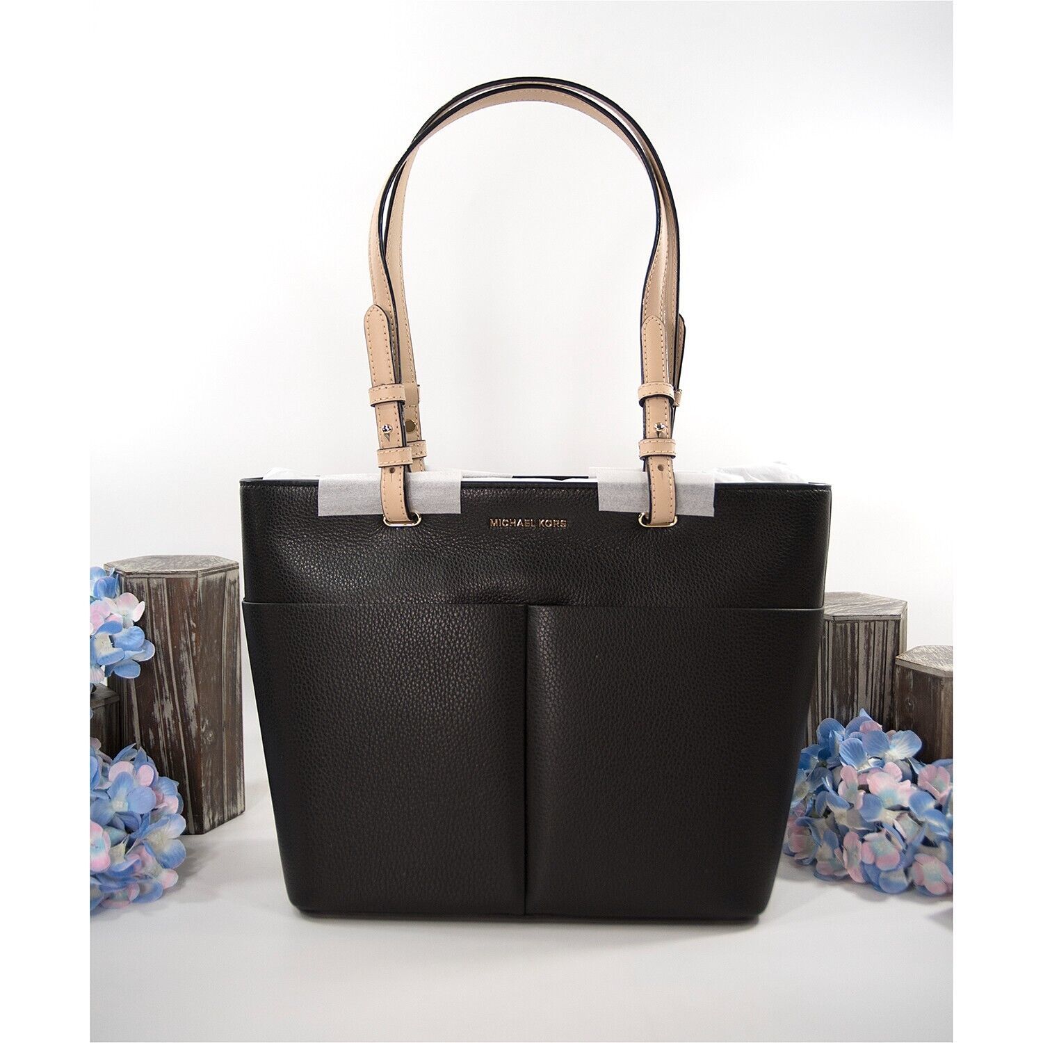 Michael Michael Kors Medium Bedford Leather Pocket Tote