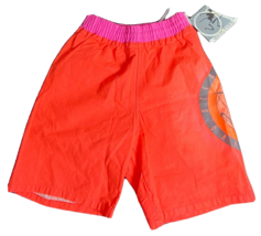 Ocean Pacific New 1990s Surf Board Shorts Swim Trunks Hot Orange Youth S OP - $40.59