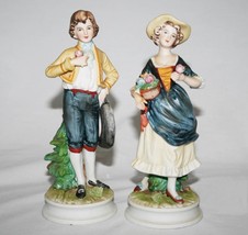 Lefton China Japan GG4161 Hand Painted Man &amp; Woman Figurine Set  #1906 - £19.18 GBP