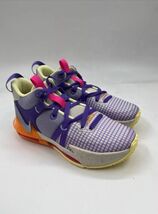 Nike LeBron Witness 7 Low Action Grape Vivid Orange DQ8650-101 Youth Siz... - $280.67 CAD