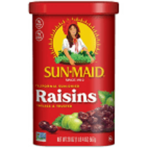 Sun-Maid California Sun-Dried Raisins, Dried Whole Fruit, 20 oz, 4 Pack - £14.79 GBP