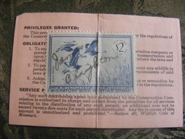 1955 Duck Stamp Signed On Card - $14.84