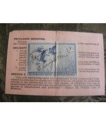 1955 Duck Stamp Signed On Card - $14.84