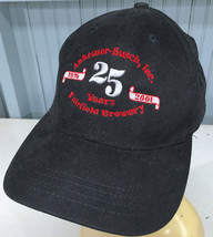 Anheuser Busch Fairfield Brewery 25 Years Strapback Baseball Cap Hat Budweiser - £12.13 GBP