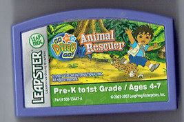 leapFrog Leapster Game Cart Go Diego Go Animal Rescuer Educational - £7.65 GBP