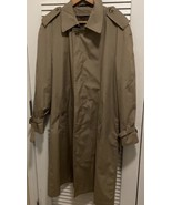 Hart Schaffner Marx Overcoat Pallesco Wool Lined Men&#39;s 40R  Beige - $109.40 CAD