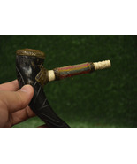 Pipe - Pipe of a horn,Hand made pipe,Ritual pipe,Unique pipe - $155.00
