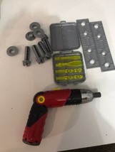 HTF lot Drill Bit Set Power Drill screws Bolts for Fisher Price Tool Ben... - £19.63 GBP