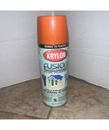 One Krylon Fusion For Plastic Spray Paint Gloss Pumpkin (Safety Orange) ... - $714.10 MXN