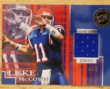 2004 Press Pass SE Game Used Jerseys Silver 314/400 Luke McCown JC-LM Ro... - $5.93