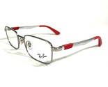 Ray-Ban RB1043 4021 Niños Gafas Monturas Rojo Plateado Cuadrado Completo... - $27.68