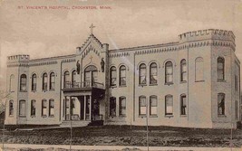 St Vincent&#39;s Hospital Crookston Minnesota 1910 postcard - £5.92 GBP
