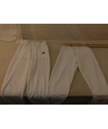 Under Armour White Small Baseball Pants &amp; Adidas Climalite Small Basebal... - $56.60 CAD