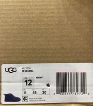 UGG Men Blue M Neumel Casual Suede  Fur Shoes Boots Size US 12 EU 45 - £109.91 GBP