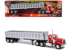 Kenworth W900 Frameless Dump Truck Red and Chrome &quot;Long Haul Trucker&quot; Series 1/3 - $69.84