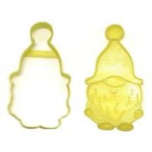 Garden Gnome 4 Set Of 2 Cookie Cutter And Detailed Stamp Made In USA PR1622 - £3.98 GBP