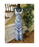 Trixxi Women&#39;s Size Medium Back Cut Out Geo Maxi Dress - $37.74 CAD