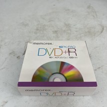 Memorex DVD-R 10 Pack Blank Media In Jewel Cases 16x 4.7GB 120Min New - £8.07 GBP