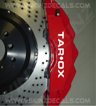 Tarox Logo Brake Caliper Decals Kit Stickers Premium Quality 5 Colors Br... - $11.00