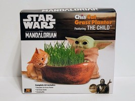 Star Wars Mandalorian Baby Yoda Chia Pet Spring Planter Cat Grass The Child New - £15.07 GBP