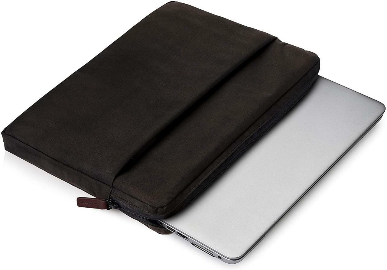 New Genuine HP 13.3" Spectre Folio Sleeve Waxed Canvas, Black Fabric 5DC30AA#ABL Item image 3