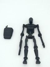 Battle Droid Figure W/Backpack Articulated Flexi Black 6&quot; 3D Printed Figure - £19.78 GBP