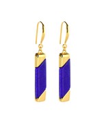 Lapis Lazuli Earrings for Women Gold-Plated Sterling Silver - $161.38 CAD