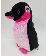 Petting Zoo Penguin Pink Black Plush Stuffed 13&quot; Animal Toy B311 - $16.99